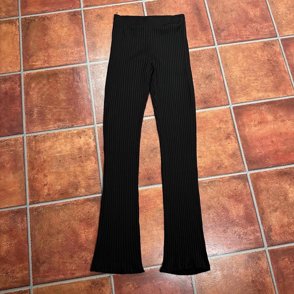 Birgitte Herskind Black Ribbed Rome Pants Size Small - Picture 3 of 16